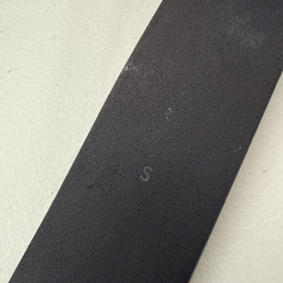 J. Crew Black Leather Slip Belt Women’s Size Small Made in England Vintage - Picture 10 of 13